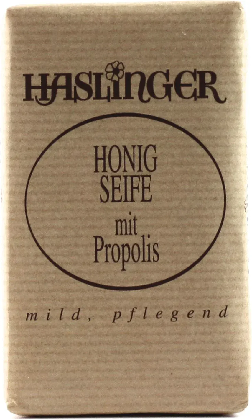 Honig Seife mit Propolis handverpackt in Papier
