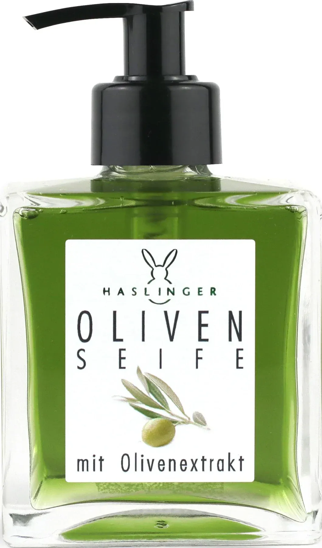 Oliven flüssige Seife im Glasspender