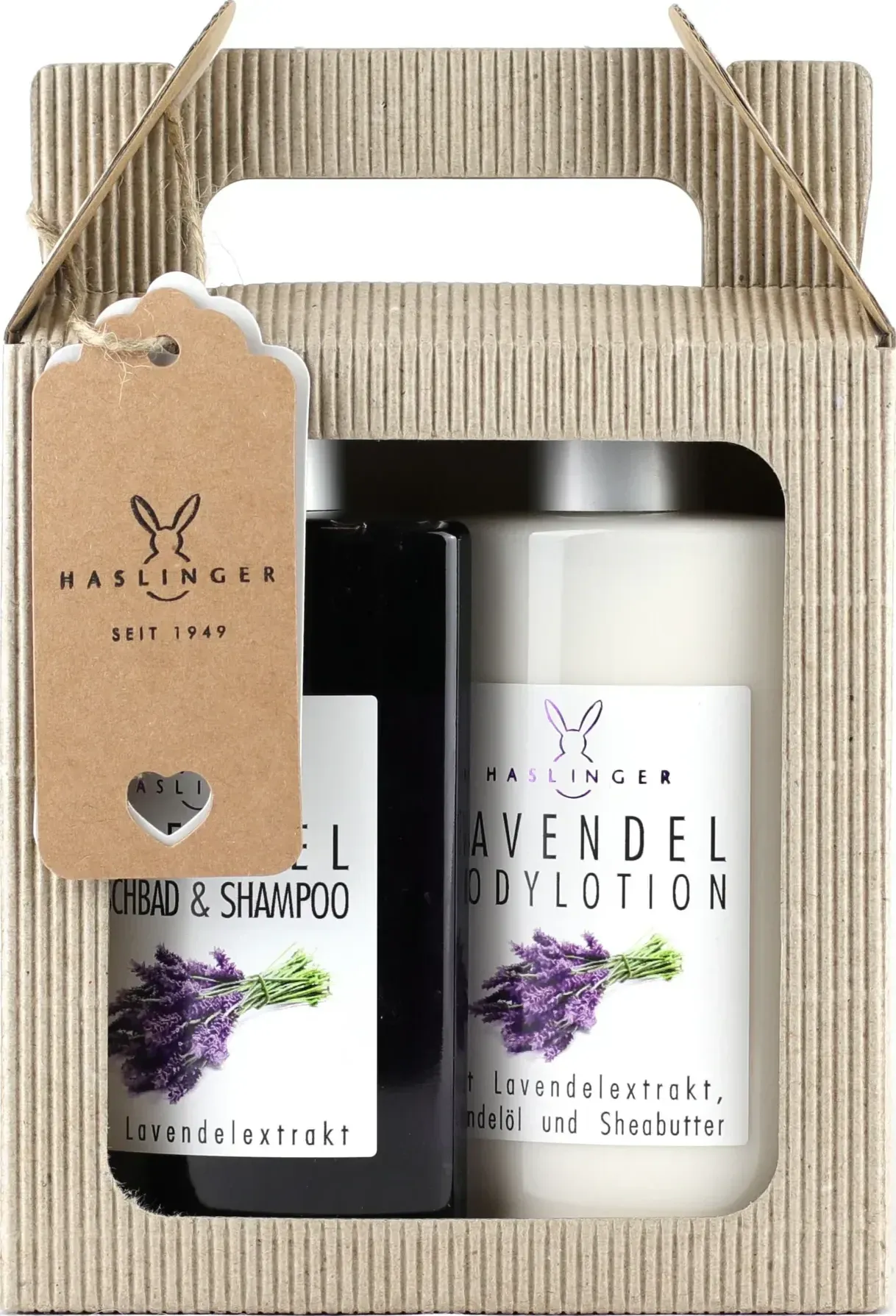 Lavendel Geschenktragekarton