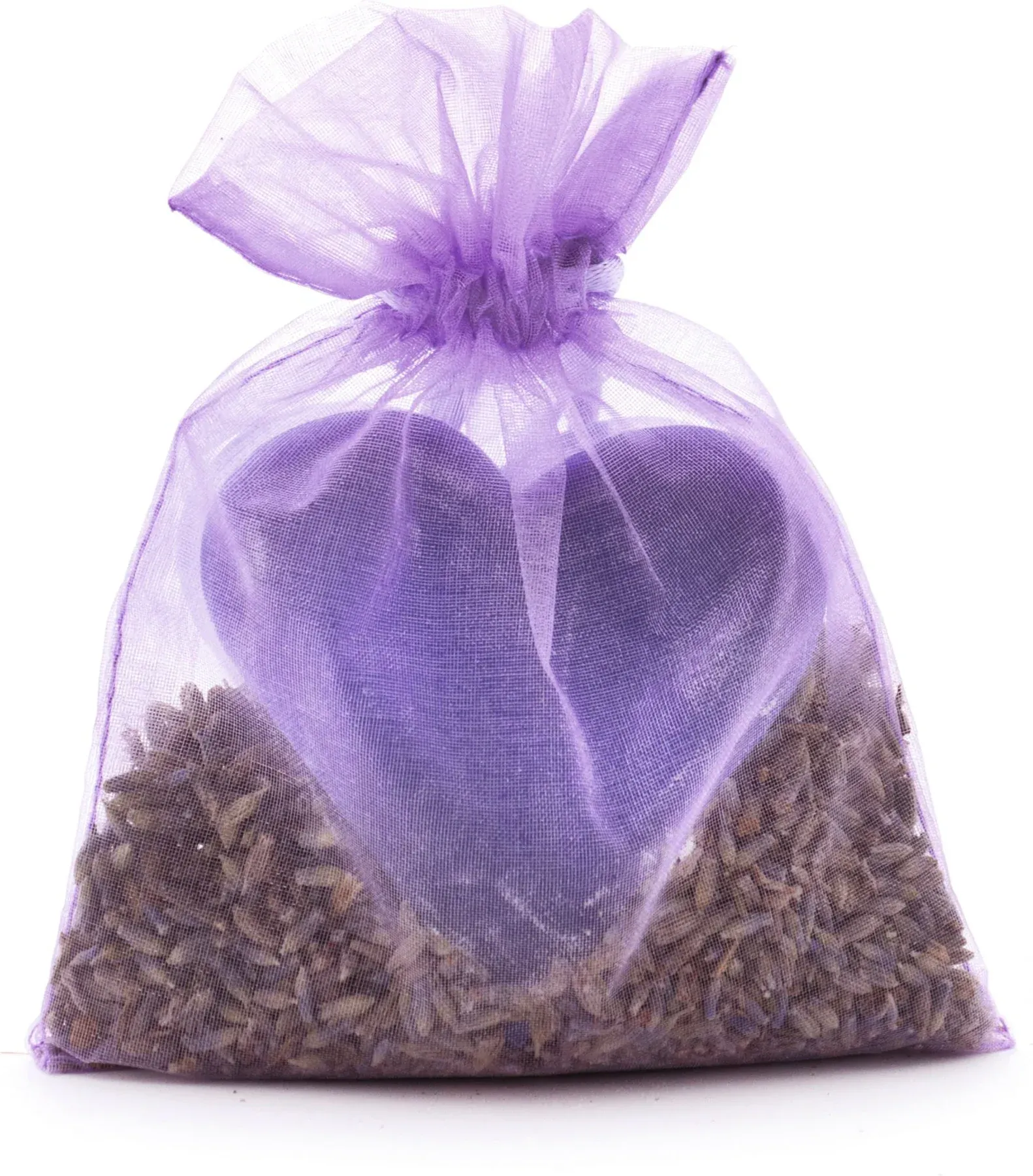 Lavendel Duftsäckchen mit Herzseife und Blüten