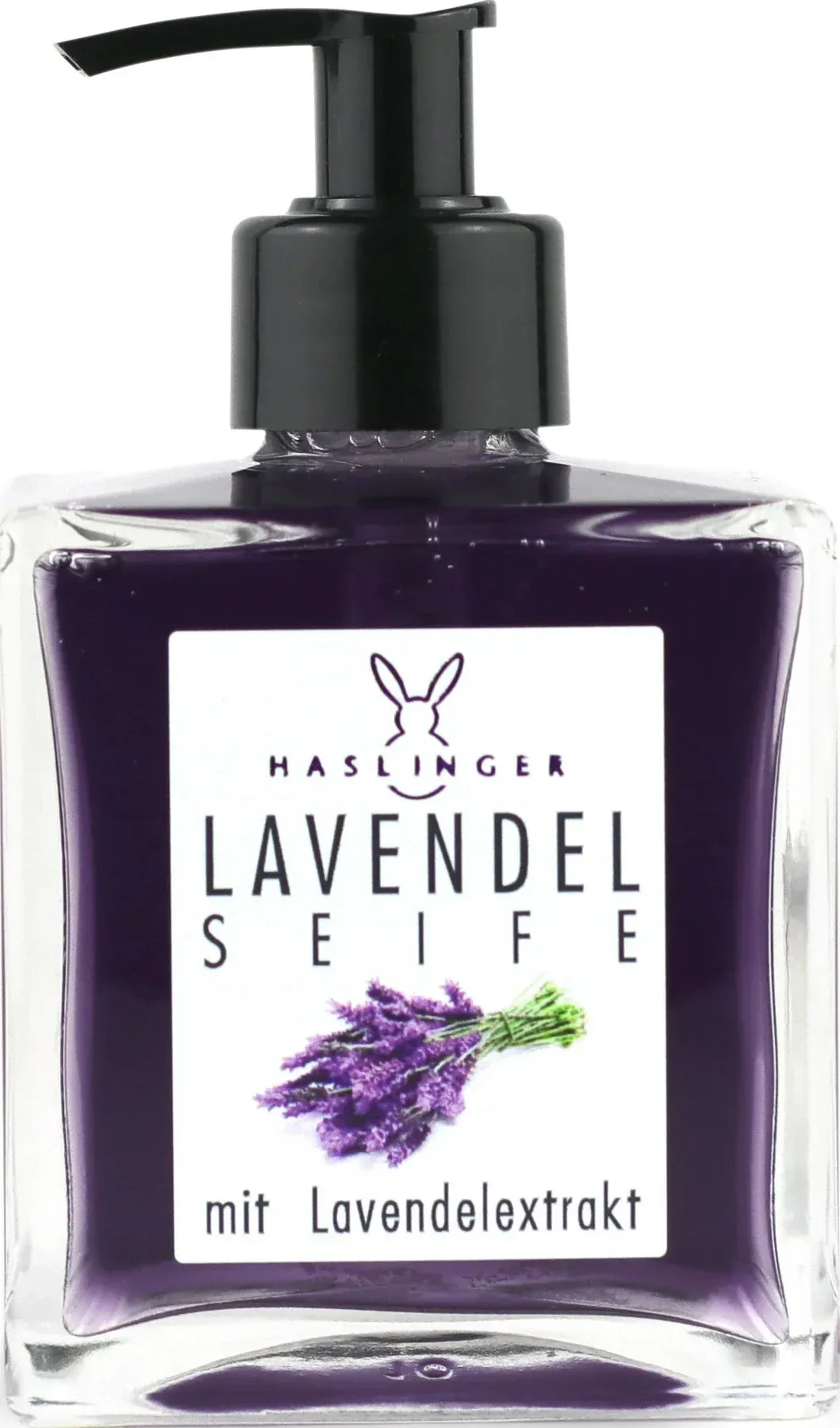 Lavendel flüssige Seife im Glasspender
